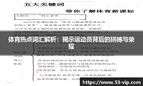体育热点词汇解析：揭示运动员背后的拼搏与荣耀